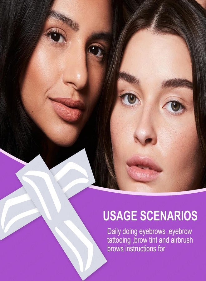 غوابا مجموعة استنسل صبغة الحواجب متعددة الاستخدامات من جوابا - خيارات متعددة للأشكال للحصول على صبغة حواجب مثالية وقابلة للتخصيص - Image 4